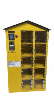 Honigautomat 10-Fächer ; Gehäuse Rapsgelb, Dach...
