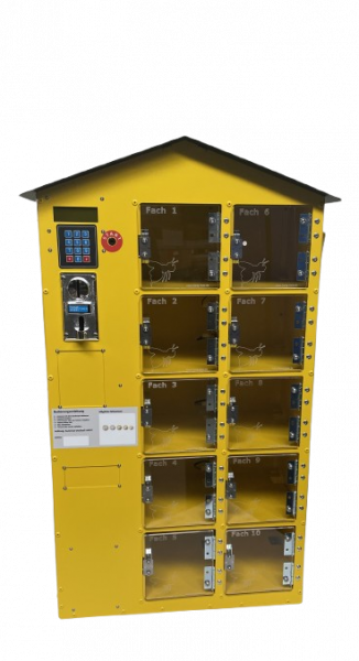 Honigautomat 10-Fächer Zahlenfeld 240mm Fachtiefe Kundenwunsch