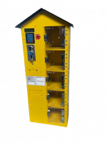 Honigautomat 5-Fächer ; Gehäuse Rapsgelb, Dach...