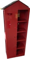 Honigautomat 5-Fächer ; Gehäuse Rot, Dach  Rot