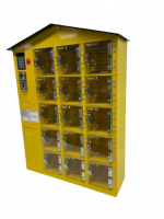 Honigautomat 15-Fächer ; Gehäuse Rapsgelb, Dach...