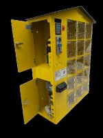 Honigautomat 15-Fächer ; Gehäuse Rapsgelb, Dach...